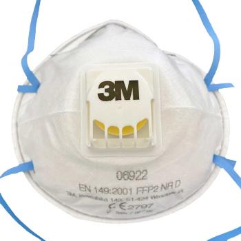 3M Standard Feinstaub Partikel Filtermaske 6922 FFP2 mit Ausatemventil