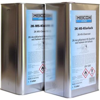 Meicon Set Clearcoat 2K HS + Hardener 2K MS normal 10 liter