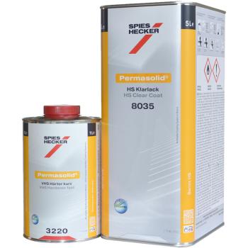 Spies Hecker clearcoat set 8035 HS clearcoat + VHS hardener 3220 fast 7 liter