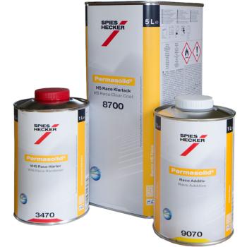 Spies Hecker Set Race Clearcoat 8700 + Hardener 3470 + Additiv 9070 8,5 Liter