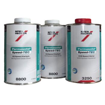 Spies Hecker Klarlack Set 8800 HS Speed Klarlack + 3250 VHS Air Dry Härter 3 Liter