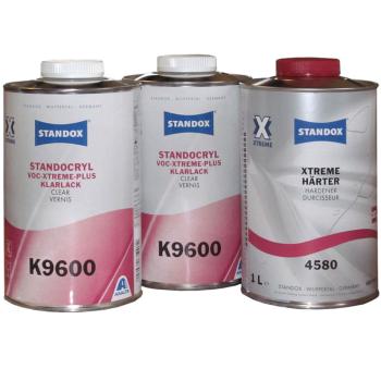 Standox 2K VOC Xtreme Plus Klarlack K9600 SET mit Härter 4580 Lufttrocknung 3 Liter