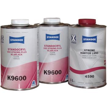 Standox 2K VOC Xtreme Plus Klarlack K9600  SET with Xtreme Hardener 4590 slow 3 liter