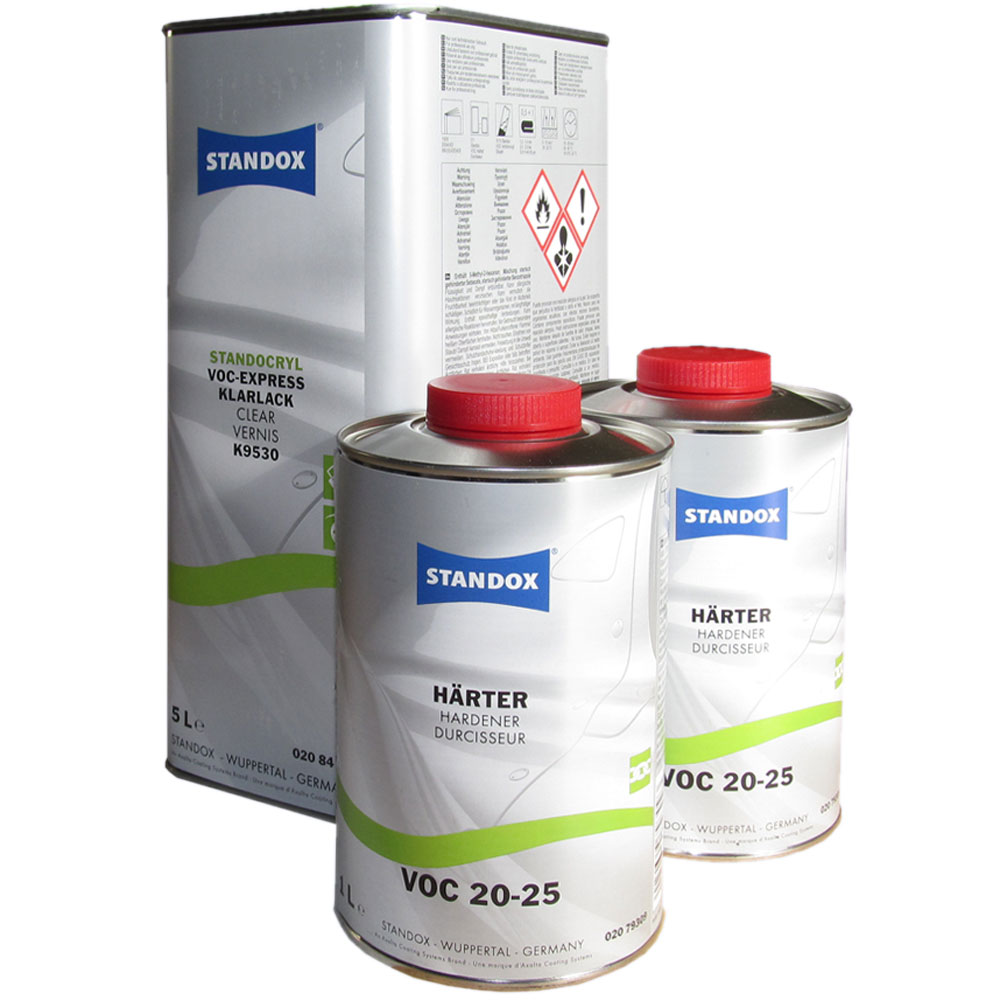 Standox VOC Express clear coat set with hardener 20-25 7 liter - Wholesaler  for paints and nonpaints