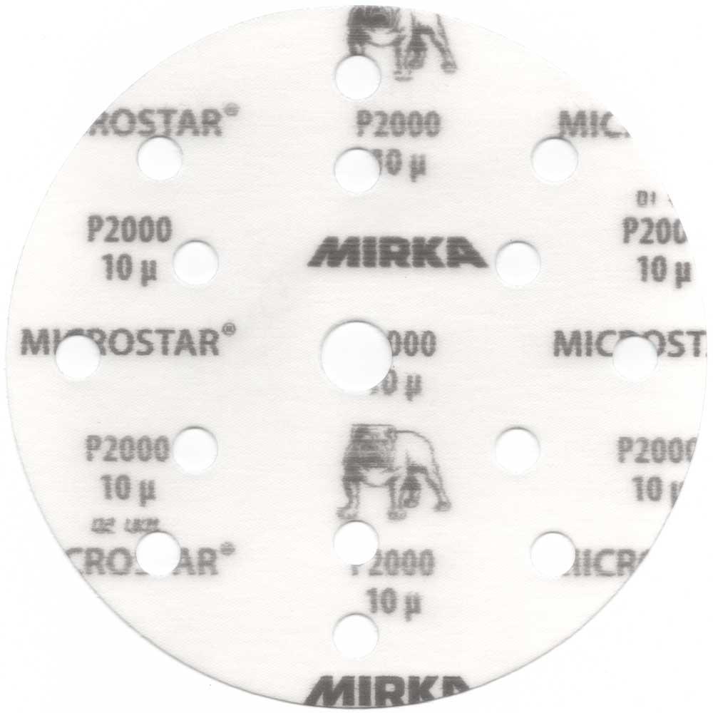 Mirka Microstar Abrasive  Ø150 mm, P 800-2500, 15 Hole