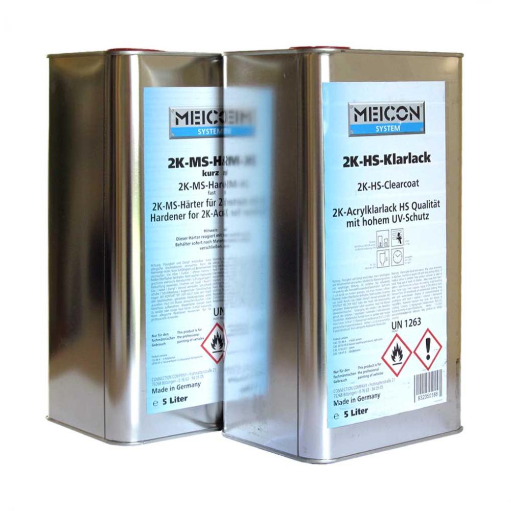 Meicon Set Clearcoat 2K HS + Hardener 2K MS fast 10 liter