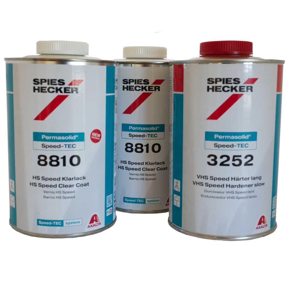 Spies Hecker Klarlack Set 8810 Speed TEC Klarlack 2 Liter + 3252 Härter 1 Liter
