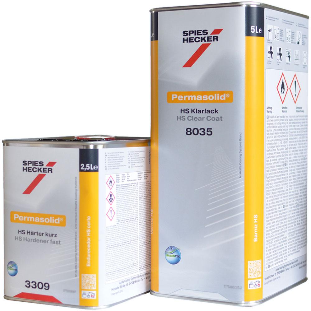 Spies Hecker clearcoat set 8035 HS clearcoat + VHS hardener 3309 7,5 liter