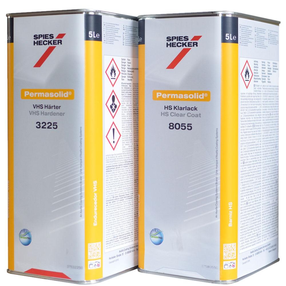 Spies Hecker clearcoat set 8055 HS clearcoat + VHS hardener 3225 normal 10 liter