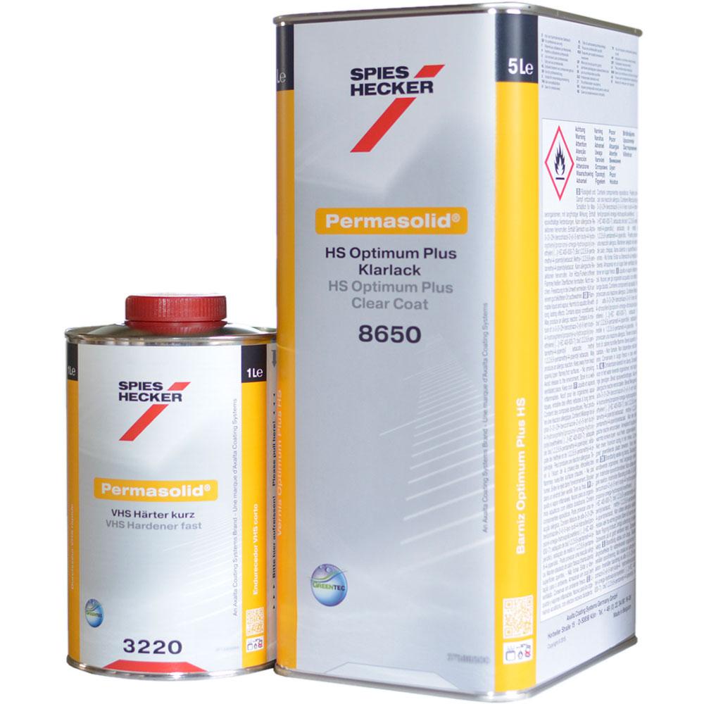 Spies Hecker clearcoat set 8650 HS Optimum Plus clearcoat + VHS hardener 3220 fast 7 liter