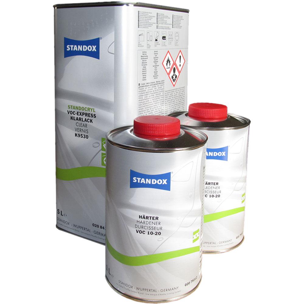 Standox VOC Express clear coat set with VOC hardener 10-20 fast 7 liter