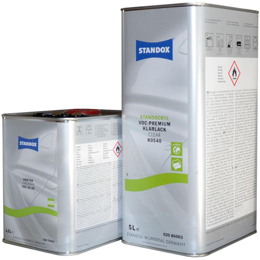 Standox 2K VOC Premium Clearcoat SET with hardener 25-30 normal 7,5 liter